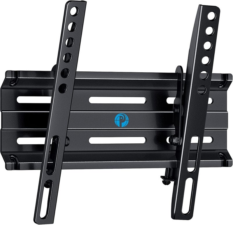 Pipishell Tilting TV Wall Mount Bracket Low Profile for 13-42 Inch Flat Screen TVs & Monitors, Universal Tilt TV Monitor Mount Fits 8" Wood Studs VESA 200x200mm - Image 1
